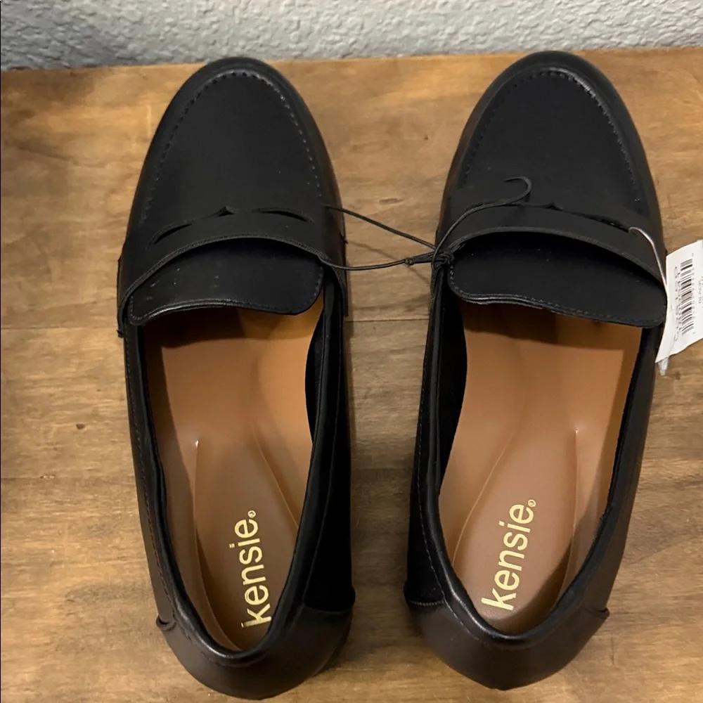 Kensie Black Penny Loafers size 10 NEW - Picture 4 of 7